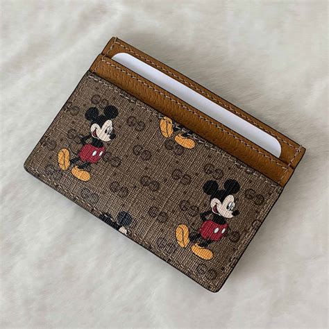 gucci x disney card holder|best Gucci card holder.